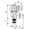 Kép 2/2 - Axiális réz szórófej membránnal méret