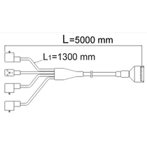 Csatlakozó kábel 2V,5m