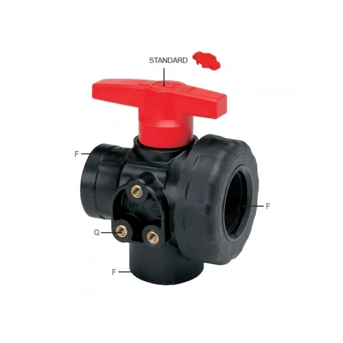 3 állású golyóscsap 1 1/2