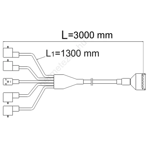 Csatlakozó kábel 3V,3m