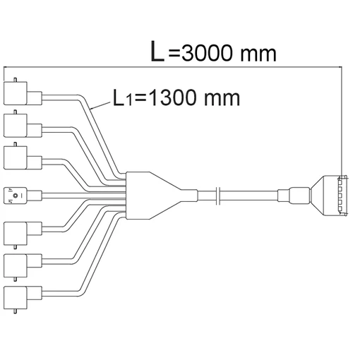 Csatlakozó kábel 5V.3m